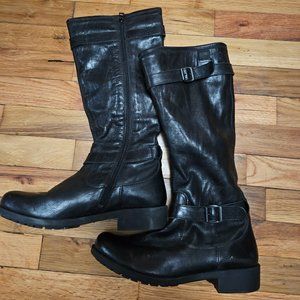 Camper Knee High Black Boots